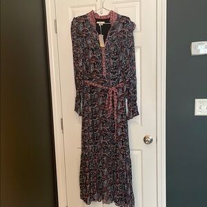 Fun, boho-meets-elegance mixed pattern floral maxi dress from Boden!